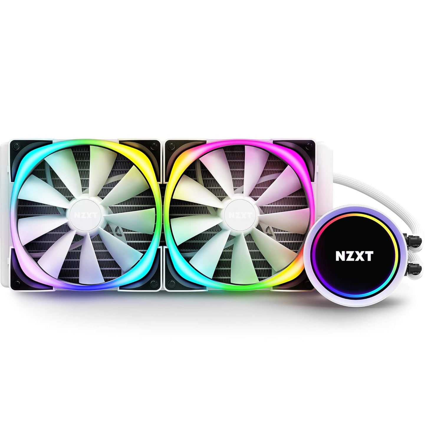 Kraken X63 RGB Black - All-In-One RGB CPU Liquid Cooler with RGB Fans - Infinity Mirror Design - Powered by CAM